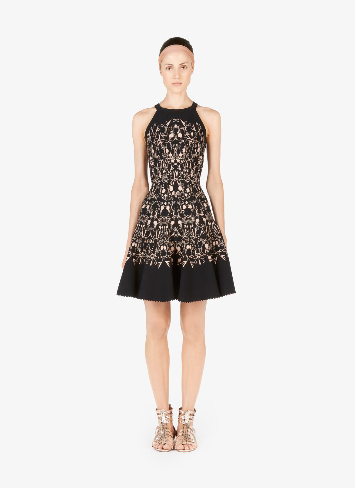 Dresses ALAÏA BLACK/LIGHT PINK DRESSES